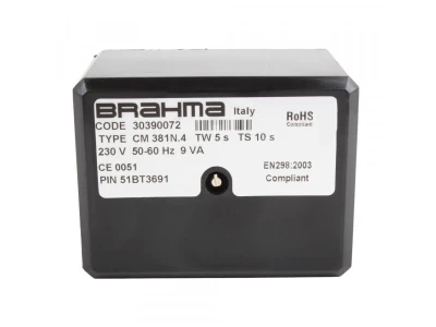 Блок управления горением Brahma CM381N.4 (230В, 5с/10с), артикул 30390072