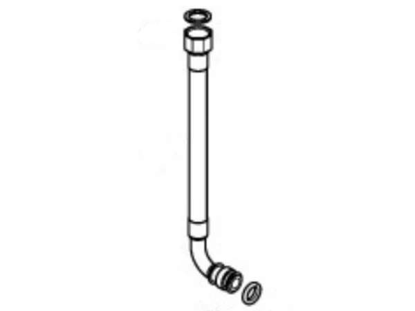 Патрубок для котлов Bosch/Buderus/Junkers ZWC24-1/3MFA, ZWC28-1MF2K (Артикул: 87167710270)