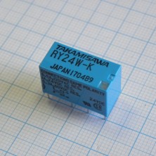 RY-24W-K, Signal Relay 24VDC 1A DPDT (20.2mm 9.8mm 12.5mm) THT