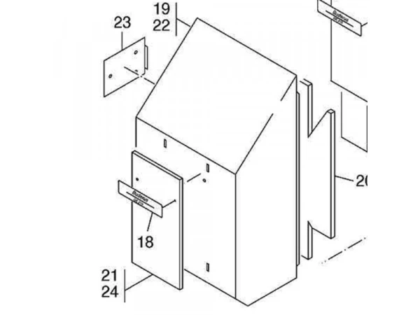 Теплоизоляция камеры сгорания, 4 секции, для котлов Bosch/Buderus G215, артикул 8718585131