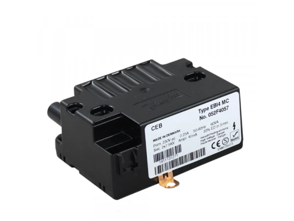 Трансформатор розжига Danfoss EBI4 MC (052F4057) для газовых горелок, 7.5 кВ, 40 мА, 230 В