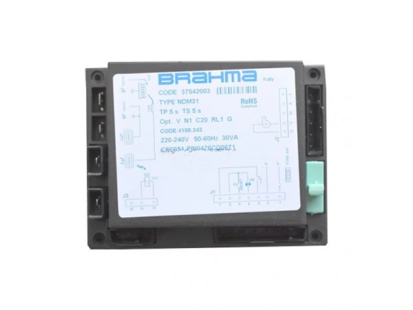 Блок управления горением Brahma NDM31 (Арт. 37542003) для газовых и жидкотопливных горелок