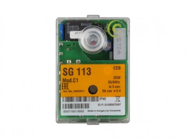 Автоматика управления горением Honeywell Satronic SG113 для газовых горелок с наддувом