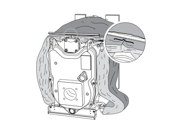 Теплоизоляция 5 секций для котлов Bosch/Buderus G215 (артикул: 8718585132)