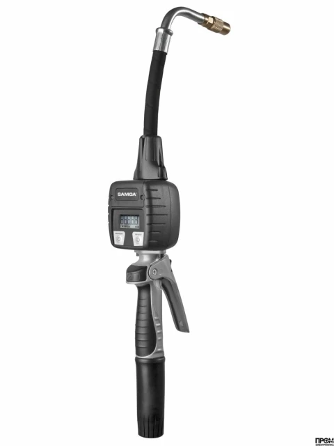 Раздаточный пистолет для масла с цифровым счетчиком, гибкий наконечник 365534 SAMOA